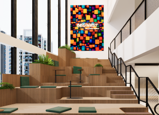 Stairs in coworking space